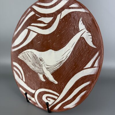 image00006 Talerz na ścianę z wielorybem