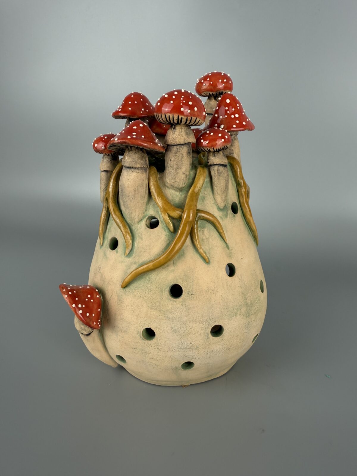 Świecznik z muchomorami Świecznik z muchomorami